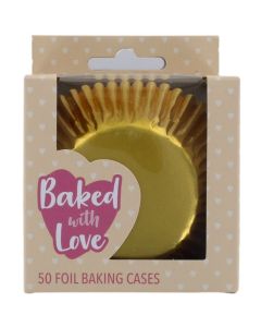 BWL - Gold Foil Baking Cases - 50 Pack