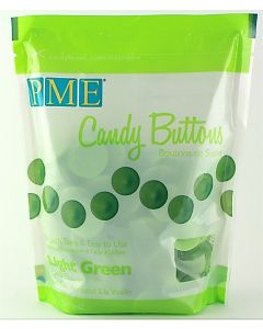 PME Light Green Candy Buttons: Vanilla Flavoured (12oz)