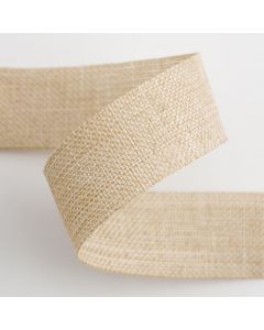 Natural Linen Ribbon - 15mm x 20M