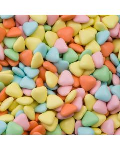 Multi-colour Mini Heart Chocolate Dragees – 1kg