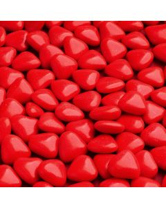 Red Mini Heart Chocolate Dragees – 1kg