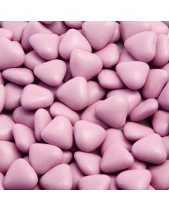 Lilac Mini Heart Chocolate Dragees – 1kg