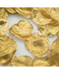 Gold fabric rose petals – 288 Pack