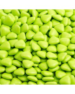 Green Mini Heart Chocolate Dragees – 1kg