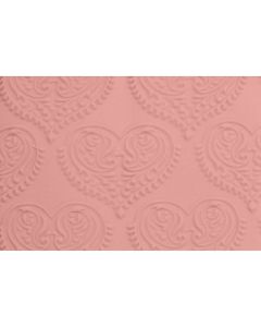 FMM Embossed Rolling Pin - Paisley Heart