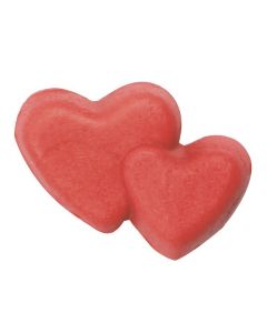 Double Red Sugar Heart - 18mm (Pack of 48)