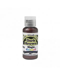 Magic Colours Edible Metallic Paint - Dark Brown 32g
