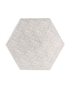 9" Silver Hexagonal Drum