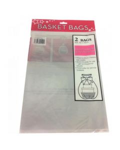 Basket Cello Bags - 56cm x 76cm (12 Packs of 2)  