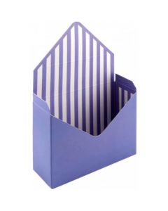 Lilac Stripe Flower Bouquet Envelope Boxes (Pack of 12)