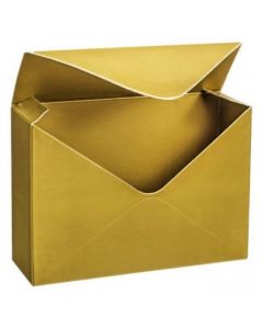 Metallic Gold Flower Bouquet Envelope Boxes (Pack of 12)