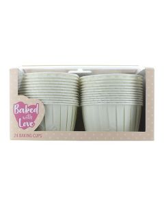 Baking Cup Cases Ivory - pack of 24