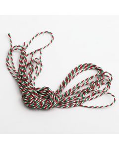 Red / White / Green Bakers Twine  - 2mm x 50M
