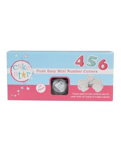NEW MINI: Cake Star Push Easy Cutters - Small Numbers - 10 Piece
