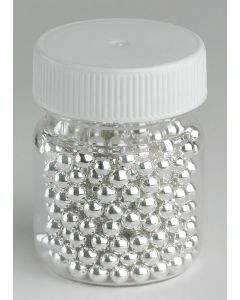 PME Silver Colour Dragees 4mm - 25g