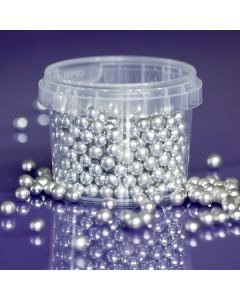 Purple Cupcakes 6mm Pearls - Silver - 100g