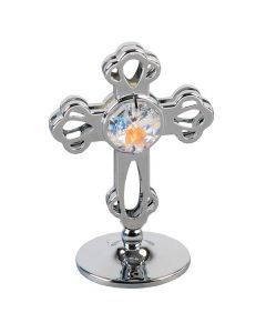 Crystocraft Silver-plated Cross with Swarovski Crystal