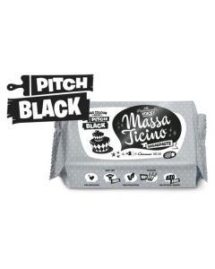 Massa Ticino Pitch Black Sugar Paste 250g
