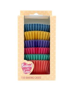 Baked With Love - Brights Baking Cases (150 Pack)