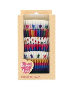Baked With Love - Rainbow Brights Baking Cases (150 Pack)