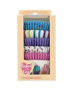 Baked With Love - Pastel Sprinkles Baking Cases (150 Pack)