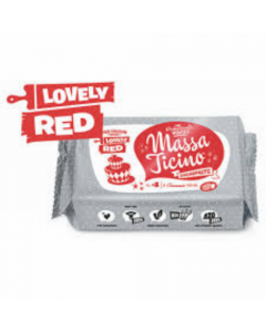 Massa Ticino Lovely Red Sugar Paste 1kg