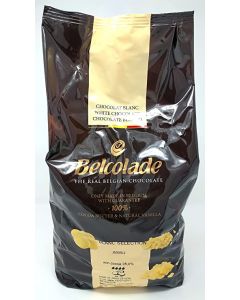 Belcolade 30% Blanc Selection - White Chocolate buttons 5kg (Dated 29/8/22)
