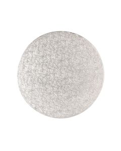 4" Single Thick Round Cake Cards Silver (pack of 5)
