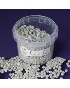 Edibles Shimmer Confetti - Silver - 70g (Best Before 4/21)