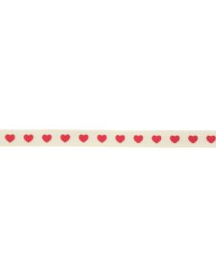 Red Love Hearts Ribbon Retail Pack 10mm x 2m