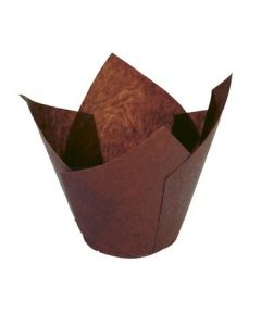Brown Tulip Cupcake Case - pack of 200