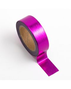 AT021 - Adhesive Washi Tape – Foil – Cerise 15mm x 10m