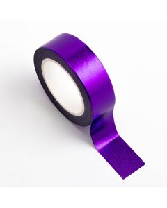 AT024 - Adhesive Washi Tape – Foil – Purple 15mm x 10m