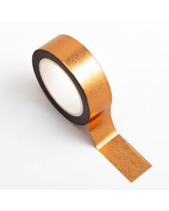 AT025 - Adhesive Washi Tape – Foil – Copper 15mm x 10m