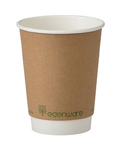 BH302 8oz Edenware Double Walled Compostable Cups (Pack OF 500)