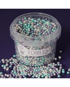 Purple Cupcakes 4mm Shimmer Pearls - Frozen - 80g
