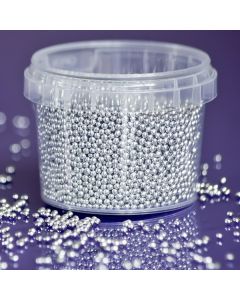 Purple Cupcakes 2mm Pearls - Silver - 100g