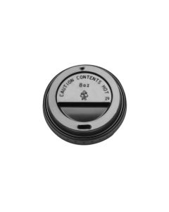 Black Domed Sip Lids to Fit 8oz Cups (Pack of 200)