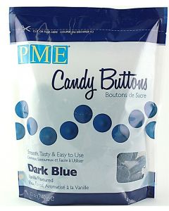 PME Dark Blue Candy Buttons: Vanilla Flavoured (12oz)
