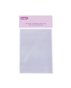 Small Clear Gift Bags with Ties 50 piece