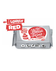 Massa Ticino Lovely Red Sugar Paste 250g