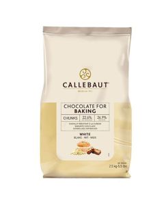 SCM517 Callebaut Bakestable Chunks - White Chocolate (2.5kg)