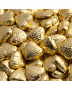 Milk Chocolate Hearts – Gold Foiled 1kg