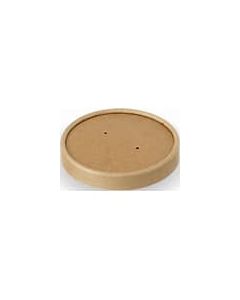 CX041 Kraft Soup Lids For 8/12oz Containers Compostable (Pack of 500)