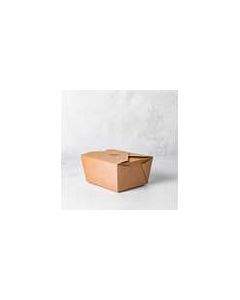 CW149 26oz No.1 Brown Food Takeaway Container Compostable Boxes (Pack of 450)