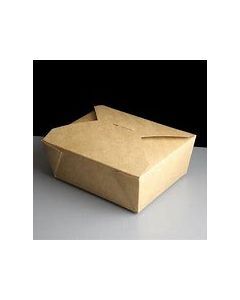 CW148 51oz No.2 Brown Food Takeaway Container Compostable Boxes (Pack of 280)