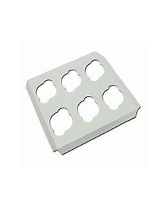 6 Cupcake White Insert Only  (pack of 10)