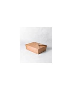 CW147 69oz No.3 Brown Food Takeaway Container Compostable Boxes (Pack of 180)