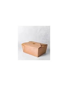 CW183 98oz No.4 Brown Food Takeaway Container Compostable Boxes (Pack of 180)