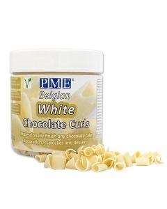 PME Chocolate Curls - White - 85g (Best Before 25/8/21)